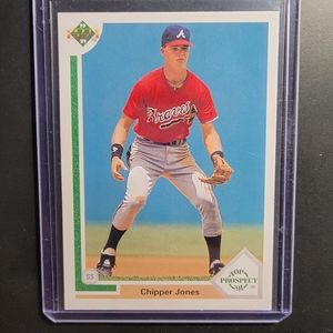 1991 Upper Deck Chipper Jones Top Prospect RC MINT